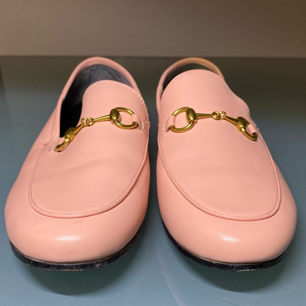 Gucci convertible Pink Brixton Leather loafers Size 37 - Picture 5 of 9